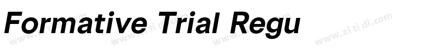Formative Trial Regu字体转换